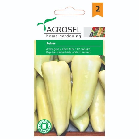 Seminte - Seminte ardei gras Feher - imagine soi timpuriu alb galbui