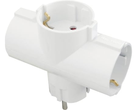 Electrice - Stecher Triplu Comtec 3 Prize Impamantare Alb