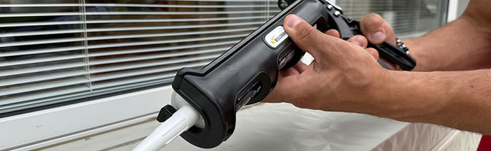 Pistol profesional pentru aplicare silicon, ancora chimica, mecanica si structura de metal. Suporta presiune pana la 164 kg [3]