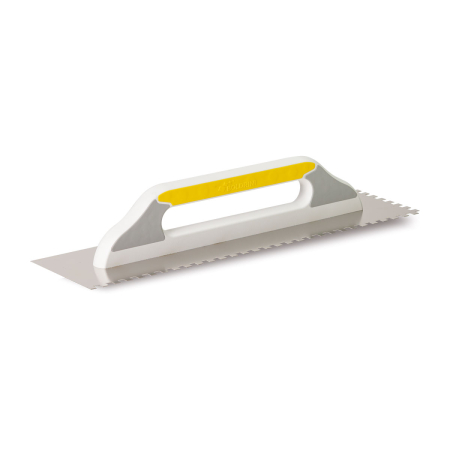 Gletiere - Gletiera profesionale de inox pentru adeziv gresie si faianta dinti de 10/8 mm 48 cm