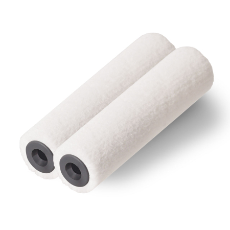 Role si trafaleti - Set 2 role mini micro-pasla / micro-fetru 4mm pentru vopsele solventi poliuretanice lacuri 5/10 cm