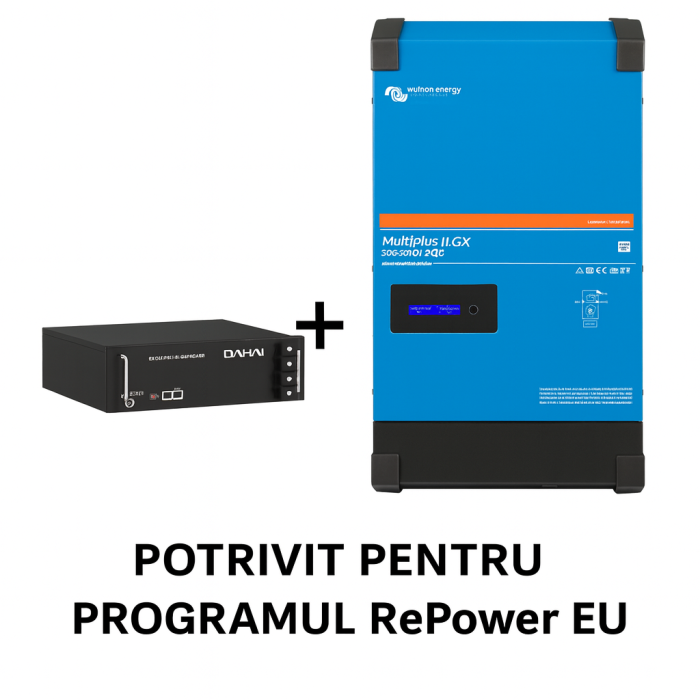 Victron MultiPlus-II GX 5000VA + Baterie Dahai 5.12 kWh – Pachet RePowerEU [1]