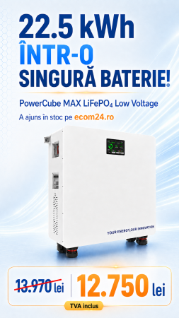 BATERII LOW VOLTAGE - Acumulator Powercube Max 22 Lifepo4 22.5Kwh IP21