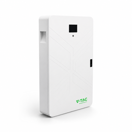 BATERII LOW VOLTAGE - Acumulator V-TAC 14.33kWh Alb SLIM IP20 >8000 Cicluri Garantie 10 Ani