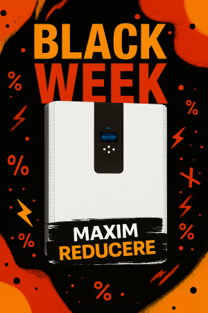 BLACK WEEK - Sistem all-in-one Deye RW-F5.3-1H3 invertor hibrid cu baterie 5.3kWh LiFePO4