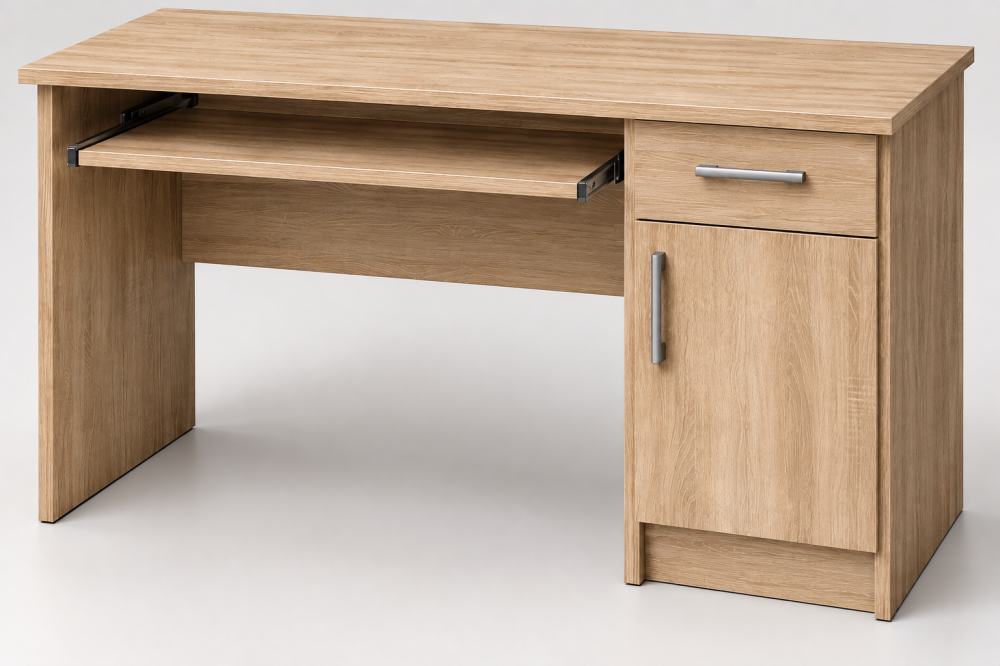 Birou L120 x H80 x A60 cm, Culoare Stejar Sonoma, Pal 18mm [3]