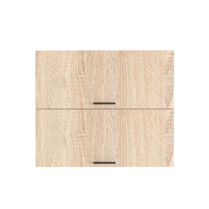 Corp bucatarie suspendat orizontal L80 x A30 x H60 cm, 2 usi, PAL 18mm, Culoare Stejar Sonoma [2]
