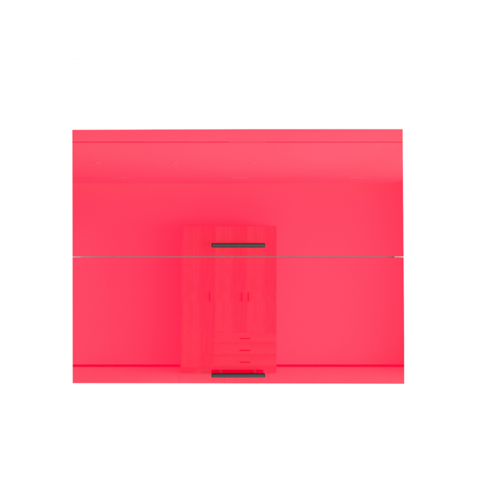 Corp bucatarie suspendat orizontal L80 x A32 x H60 cm, 2 usi, PAL 18mm, Culoare Rosu super Lucios [2]