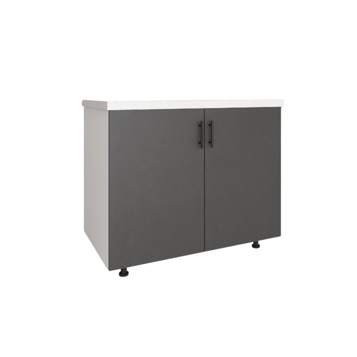 Corp Inferior Bucatarie Gri Antracit, H80 x L80 x A50 cm, Front MDF  VOPSIT, Pal 18mm [1]