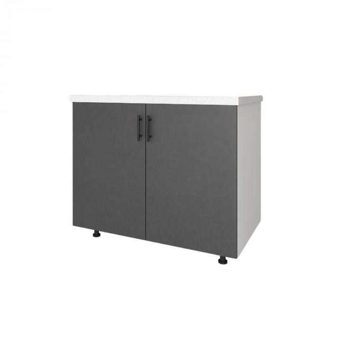 Corp Inferior Bucatarie Gri Antracit, H80 x L80 x A50 cm, Front MDF  VOPSIT, Pal 18mm [2]