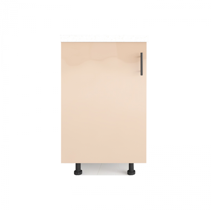 Corp Inferior Bucatarie L40 x H80 x A50 cm, Culoare Capucino, Blat Termorezistent 2,8cm [3]