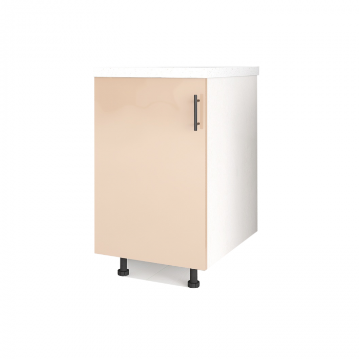 Corp Inferior Bucatarie L40 x H80 x A50 cm, Culoare Capucino, Blat Termorezistent 2,8cm [2]