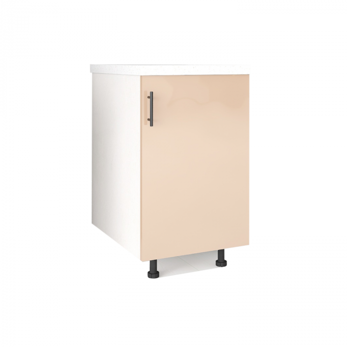 Corp Inferior Bucatarie L40 x H80 x A50 cm, Culoare Capucino, Blat Termorezistent 2,8cm [1]
