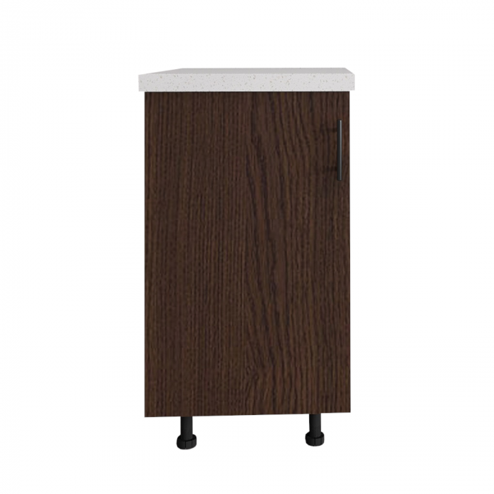 Corp Inferior Bucatarie L40 x H80 x A50 cm, Culoare Wenge, Blat Termorezistent 2,8cm [3]