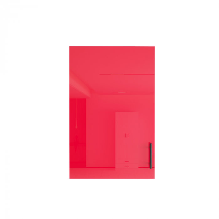 Corp suspendat Bucatarie, 1 usa, Culoare Rosu Lucios, L40 x A32 x H60cm, Front MDF, PAL 18mm [2]