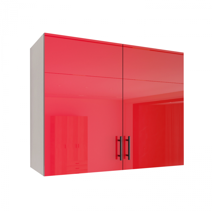 Corp suspendat MDF,  L80 x A30 x H60 cm2 usi, Rosu Super Lucios High Gloss [1]