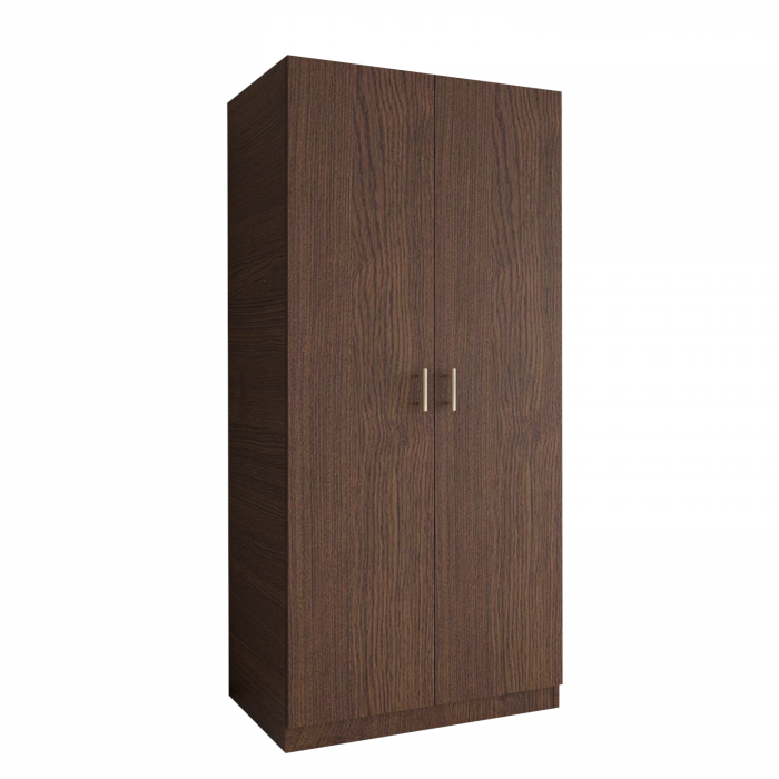 Dulap 2 usi cu bara haine, H200 x L80 x A50cm, Material Pal 18mm, Culoare Wenge [2]