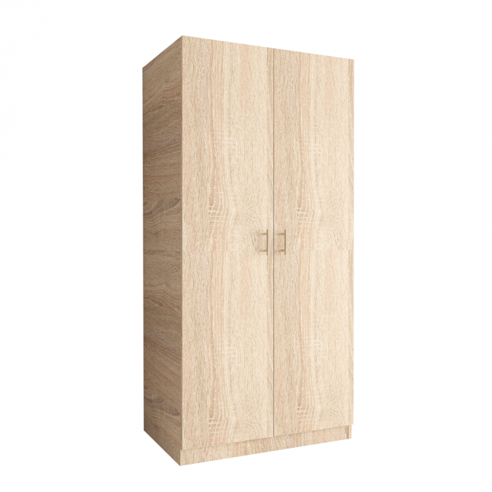 Dulap 2 usi cu rafturi, H200 x L80 x A50cm, Material Pal 18mm, Culoare Sonoma [2]