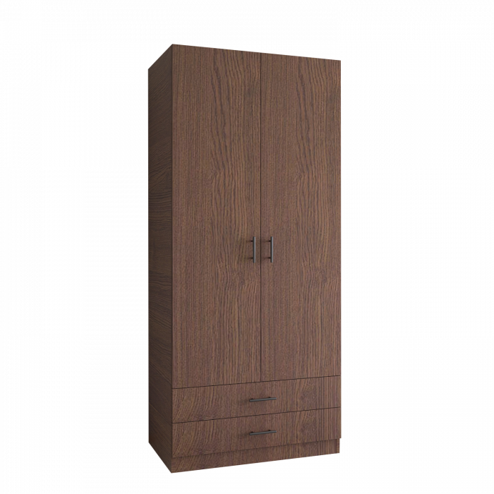 Dulap 2 usi si 2 sertare, H200 x L80 x A52cm, Material Pal 18mm, Culoare Wenge [3]