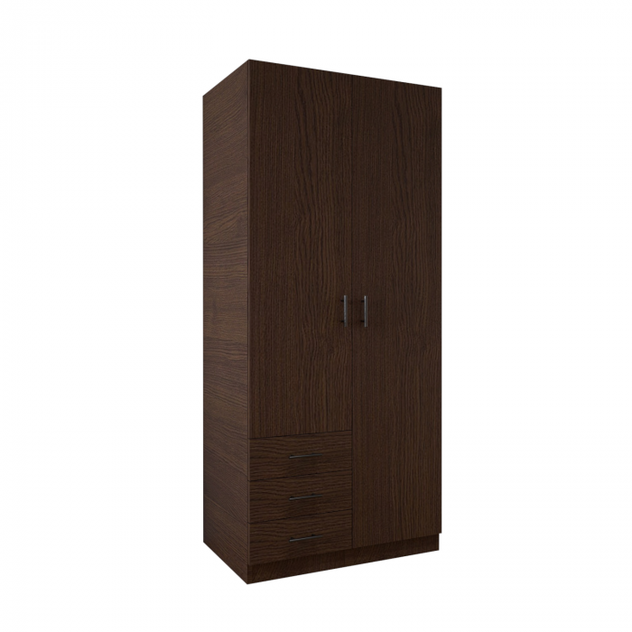 Dulap 2 usi si 3 sertare, H200 x L80 x A50cm, Material Pal 18mm, Culoare Wenge [1]