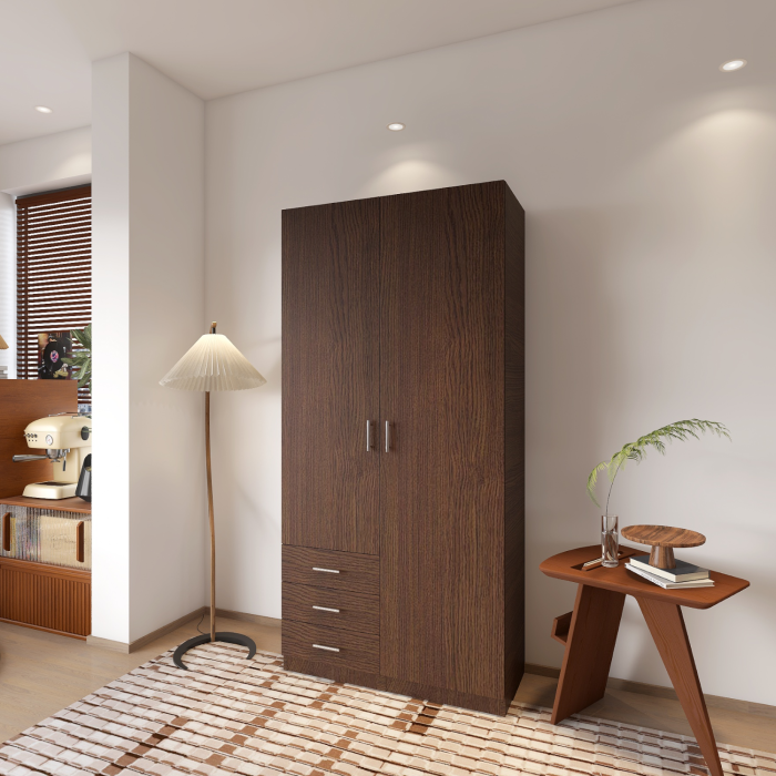 Dulap 2 usi si 3 sertare, H200 x L80 x A50cm, Material Pal 18mm, Culoare Wenge [2]