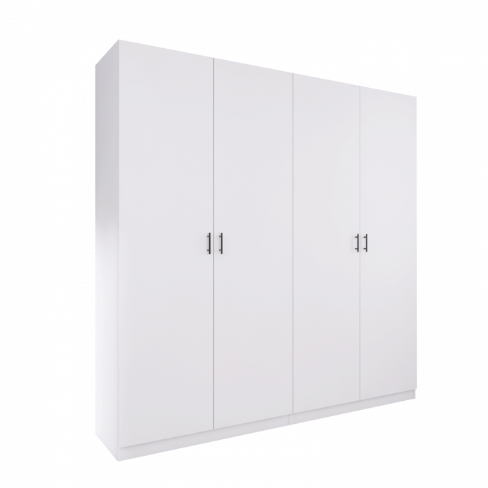 Dulap cu 4 ui H200 x A52 x L160cm, Culoare Alb. Pal 18mm [2]