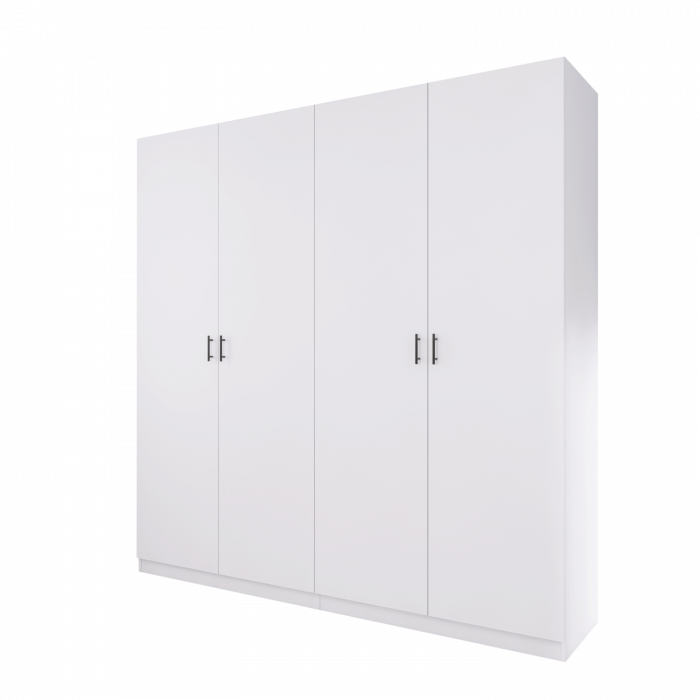 Dulap cu 4 ui H200 x A52 x L160cm, Culoare Alb. Pal 18mm [5]