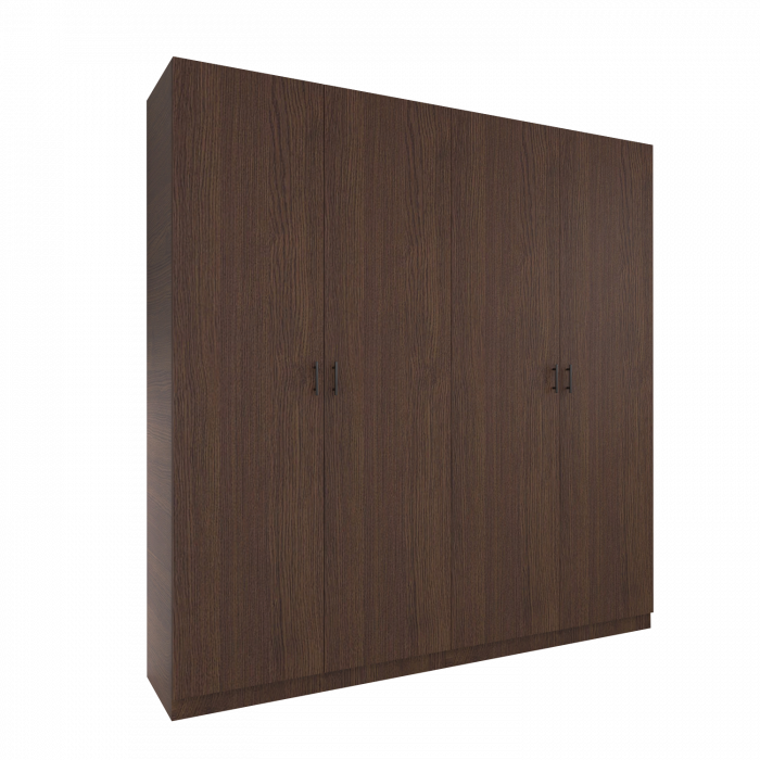 Dulap cu 4 ui H200 x A52 x L160cm, Culoare Wenge, Pal 18mm [2]