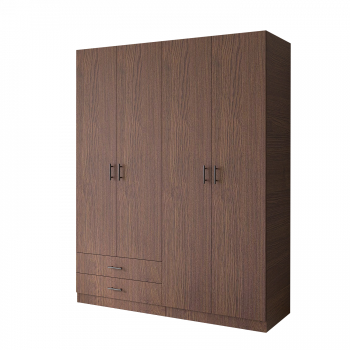 Dulap cu 4 usi si 2 sertare H200 x A52 x L160 cm, Pal 18mm, Culoare Wenge [4]