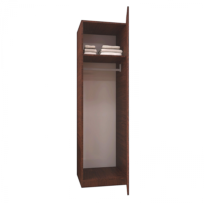 Dulap cu o usa cu bara haine H200 x L50 x A52cm , Culoare Wenge, Pal 18mm [2]