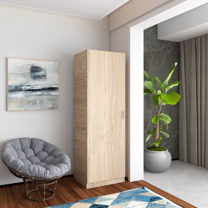 Dulap cu o usa H200 x L50 x A52cm , Culoare Stejar Sonoma, Pal 18mm [1]