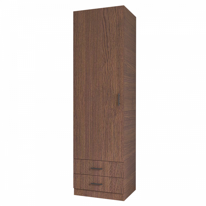 Dulap cu o usa si 2 sertare H200 x L50 x A52cm , Culoare Wenge, Pal 18mm [4]