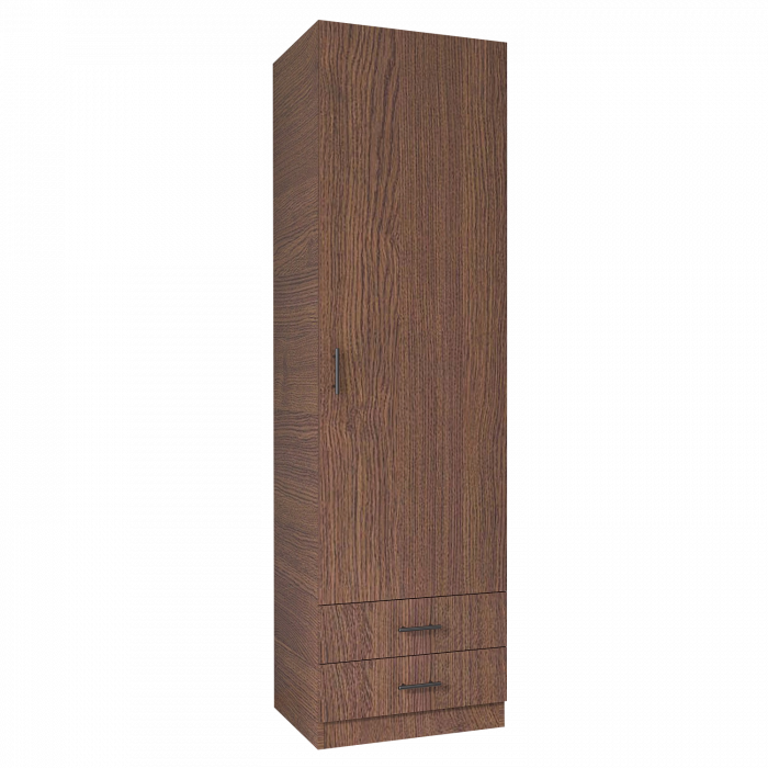 Dulap cu o usa si 2 sertare H200 x L50 x A52cm , Culoare Wenge, Pal 18mm [1]