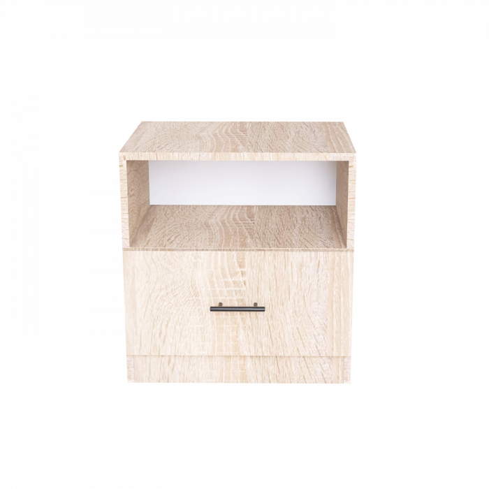 Noptiera Dana H40 cm x L40 cm x A40cm, Culoare Stejar Sonoma, Pal 18mm [3]