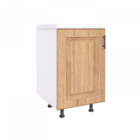 CORPURI INFERIOARE - Corp Bucatarie H80 x A50 x L40 cm, Culoare Front  MDF Nuc , Blat Termorezistent