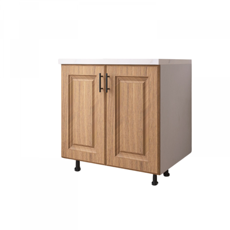 Corp Bucatarie H80 x A50 x L80 cm, Culoare  MDF Nuc , Blat Termorezistent [1]
