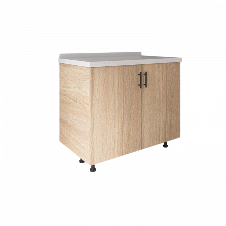 CORPURI INFERIOARE - Corp Bucatarie H80 x A50 x L80 cm, Culoare Sonoma, Blat Termorezistent