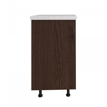 Corp Inferior Bucatarie L40 x H80 x A50 cm, Culoare Wenge, Blat Termorezistent 2,8cm [2]