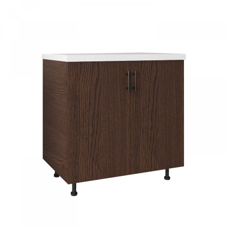 CORPURI INFERIOARE - Corp Inferior Bucatarie L60 x H80 x A50 cm, Culoare Wenge, Blat Termorezistent 2,8cm