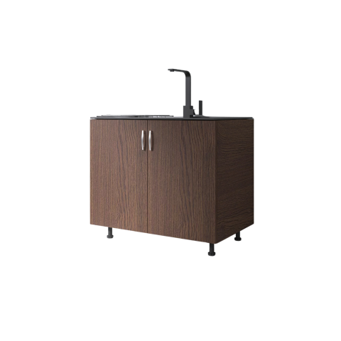 Corp Masca de Chiuveta  L80 x H87 x A50cm, Front WENGE,  Pal 18mm [1]