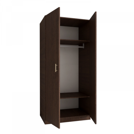 DULAP 2 USI - Dulap 2 usi cu bara haine, H200 x L80 x A50cm, Material Pal 18mm, Culoare Wenge
