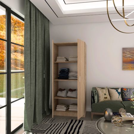 DULAPURI - Dulap 2 usi cu rafturi,