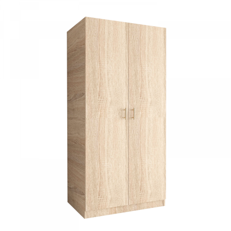 Dulap 2 usi cu bara haine, H200 x L80 x A50cm, Material Pal 18mm, Culoare Sonoma [1]