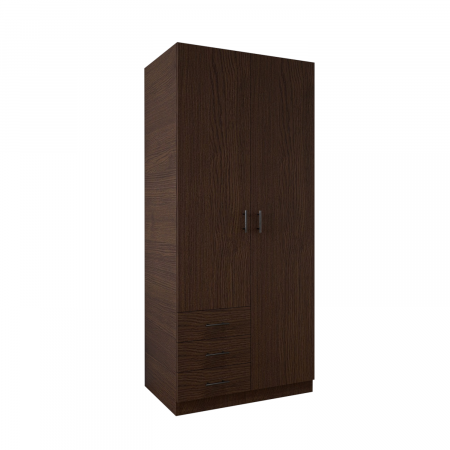 DULAPURI - Dulap 2 usi si 3 sertare, H200 x L80 x A50cm, Material Pal 18mm, Culoare Wenge