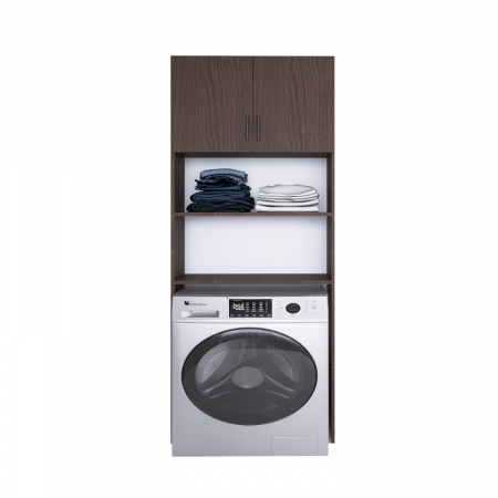 Dulap Baie Masina Spalat H200 x L64 x A35 cm, PAL 18mm, Cant ABS, Culoare Wenge [1]