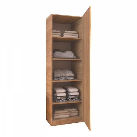 Dulap cu o usa  CU POLITE H200 x L50 x A52cm , Culoare Stejar Sonoma, Pal 18mm [1]