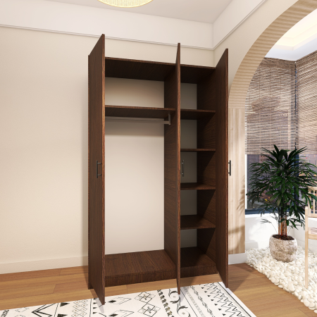 Dulap Oslo , 3 Usi  Wenge, 120 x 52 x 200 cm, Material Pal 18mm [1]