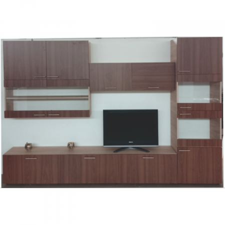 LIVING - Living Adelina 300x43x203 cm, Pal 18mm, Culoare Nuc