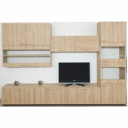 Living Adelina 300x43x203 cm, Pal 18mm, Culoare Nuc [1]