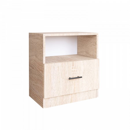 NOPTIERE - Noptiera Dana H40 cm x L40 cm x A40cm, Culoare Stejar Sonoma, Pal 18mm